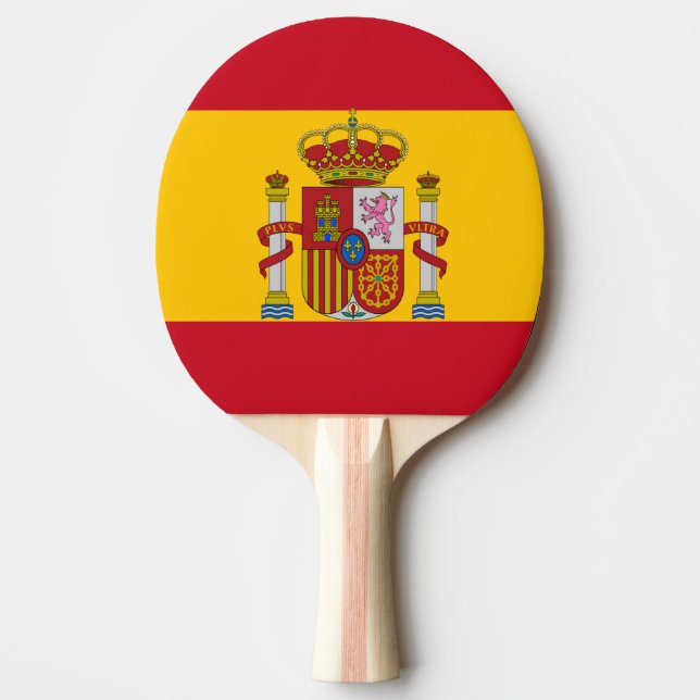 Raquete De Ping Pong Bandeira espanhola (Frente)