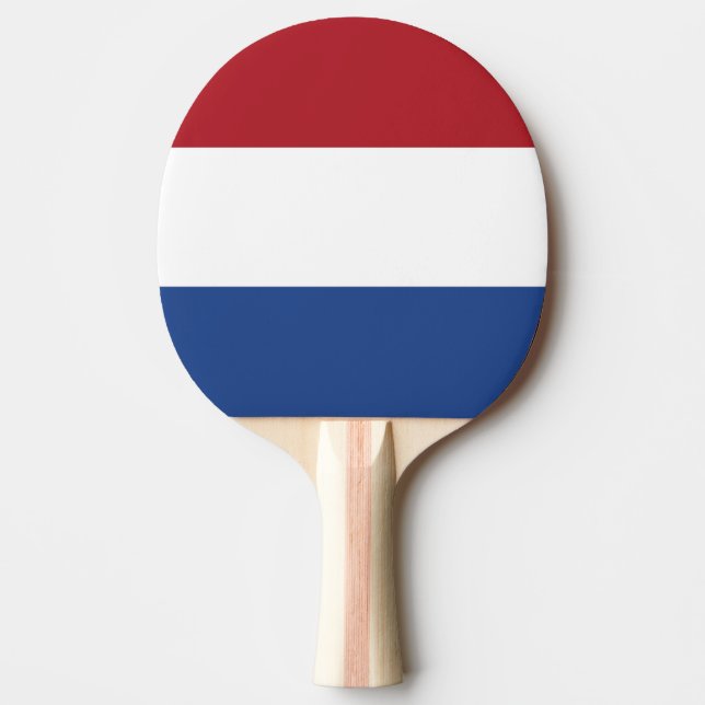 Raquete De Ping Pong Bandeira Holandesa (Frente)