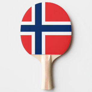 Raquete De Ping Pong Bandeira norueguesa