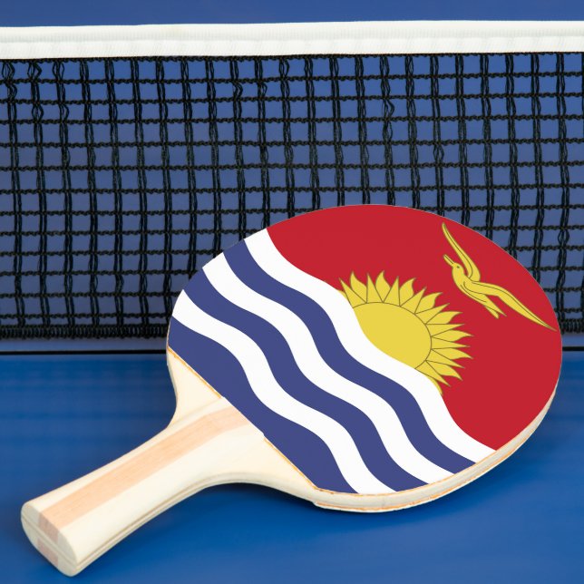 Raquete De Ping Pong bandeira quiribatiana (Insitu)