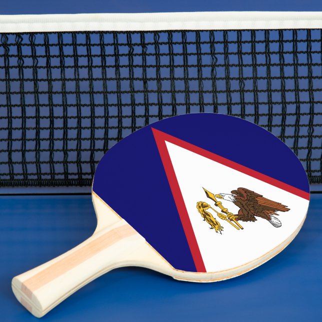 Raquete De Ping Pong bandeira Samoa Americana (Insitu)