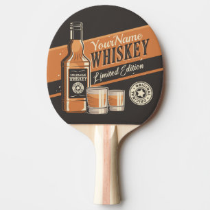 Raquete De Ping Pong Bar de Garrafa de Licor de Uísque Personalizado O