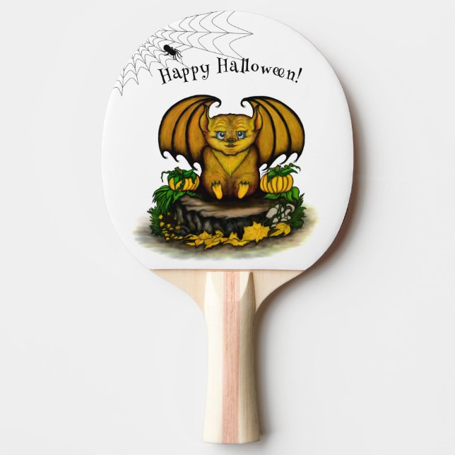 Raquete De Ping Pong Bat Bonito do Halloween (Frente)