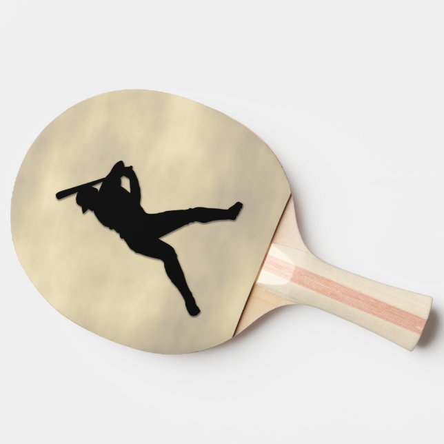Raquete De Ping Pong Bateria de Baseball Acima (Lateral)