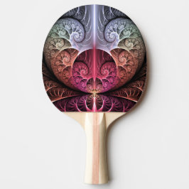 Raquete De Ping Pong Batida cardíaca, Abstrato Surreal Fantasy Arte Fra