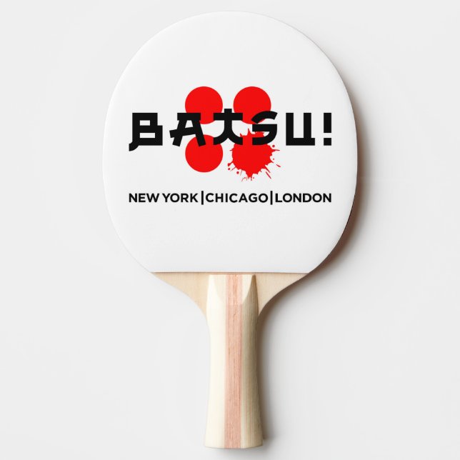Raquete De Ping Pong BATSU! O remo (Frente)