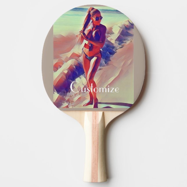 Raquete De Ping Pong Beach Girl Thunder_Cove (Frente)