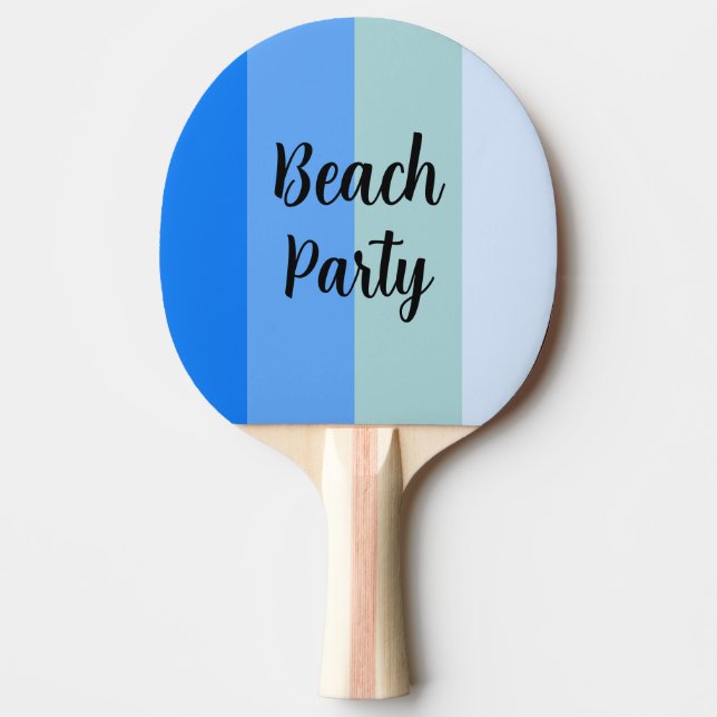 Raquete De Ping Pong Beach Vibes, Blue Stripes (Frente)