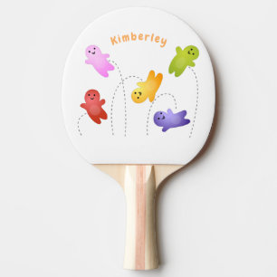 Raquete De Ping Pong Bebês bonitos de geleia doce desenho animado
