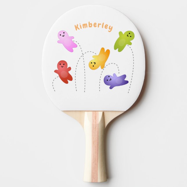 Raquete De Ping Pong Bebês bonitos de geleia doce desenho animado (Frente)