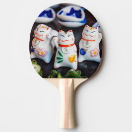 Raquete De Ping Pong Beckoning - figurinos de gatos
