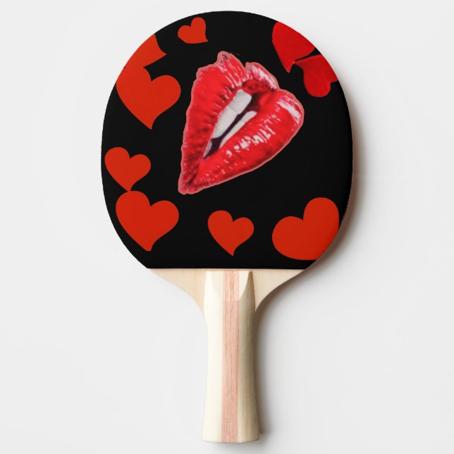 Raquete De Ping Pong Beije-me muito (Frente)
