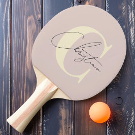 Raquete De Ping Pong Beijo de Lavanda Moderno do século Médio Elegante