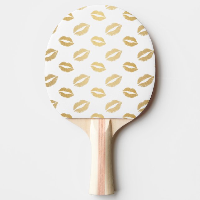 Raquete De Ping Pong Beijos Brilhantes (Frente)
