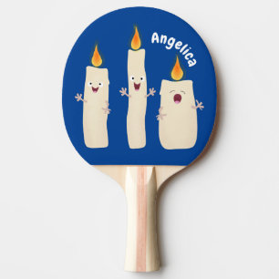 Raquete De Ping Pong Bela canção de cantar trio de vela