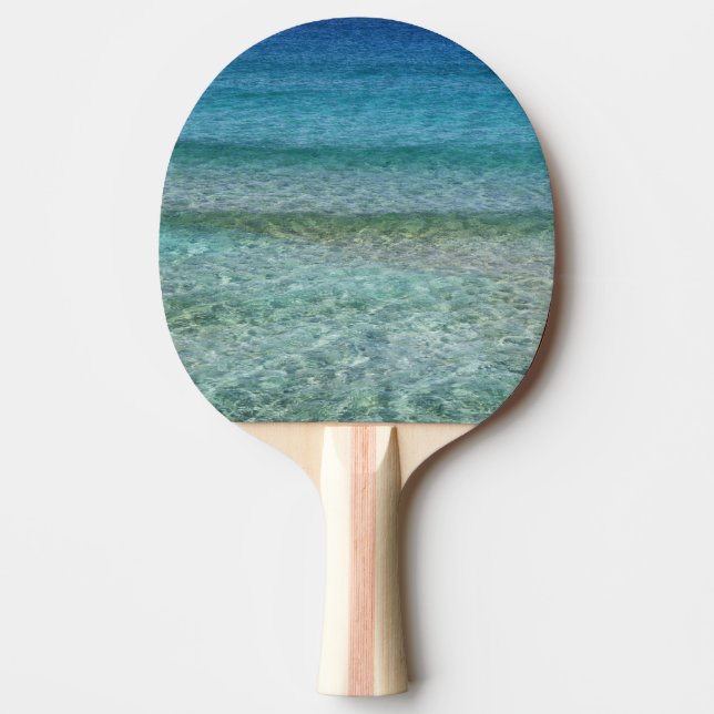 Raquete De Ping Pong Belo Mar de Caribe Calmo (Frente)