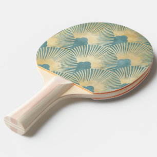 Raquete De Ping Pong Belo padrão do ventilador, ouro teórico, padrão Ar