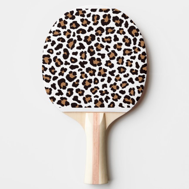Raquete De Ping Pong Bezaubernd Elegante Natürliche Leoparden Muster    (Frente)