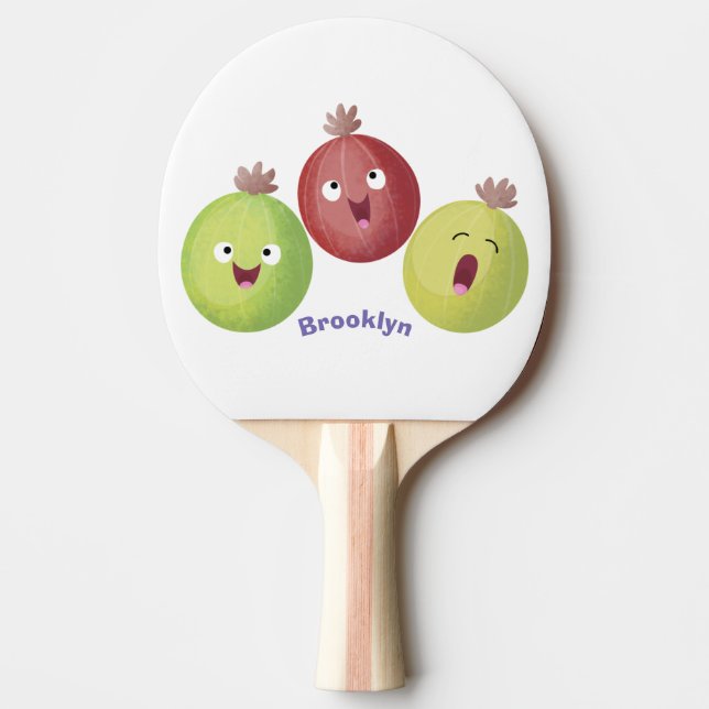 Raquete De Ping Pong Bicho de groselha canta (Frente)