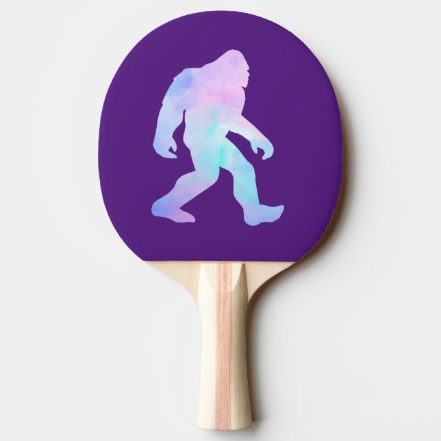 Raquete De Ping Pong Bigfoot de Aquarela (Verso)
