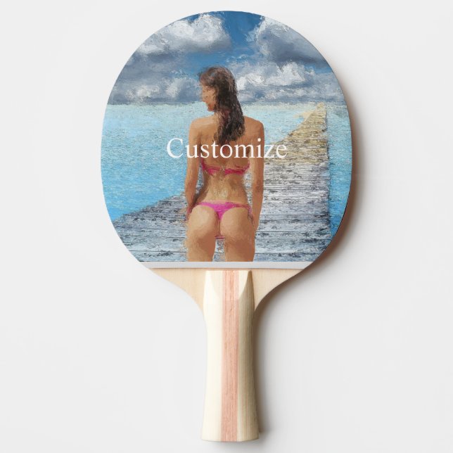 Raquete De Ping Pong Bikini Girl Thunder_Cove (Frente)