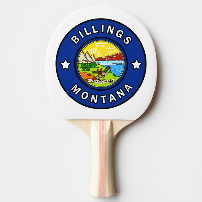 Raquete De Ping Pong Billings Montana (Frente)