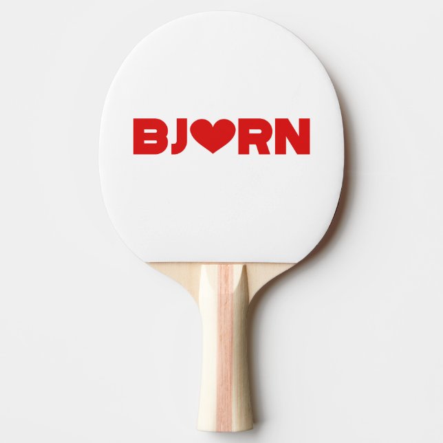 Raquete De Ping Pong Bjorn Love (Frente)