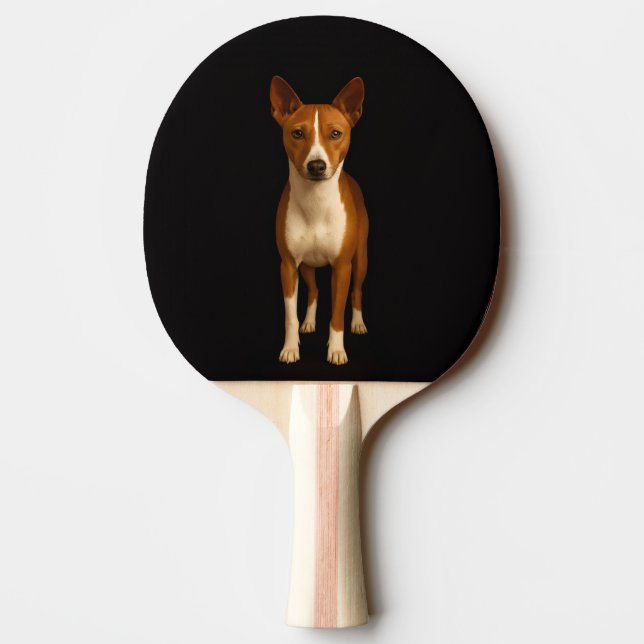 Raquete de ping pong Black 4 Luxe, Cachorro Basenj (Verso)