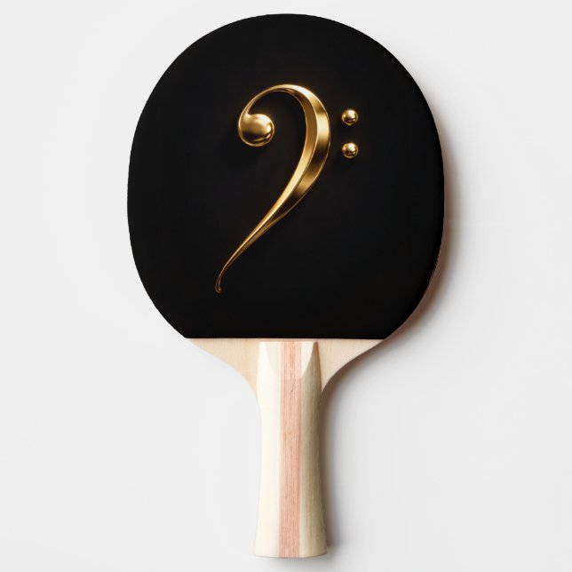 Raquete de ping pong Black 4 Luxe,Clave de Fá Dour (Frente)
