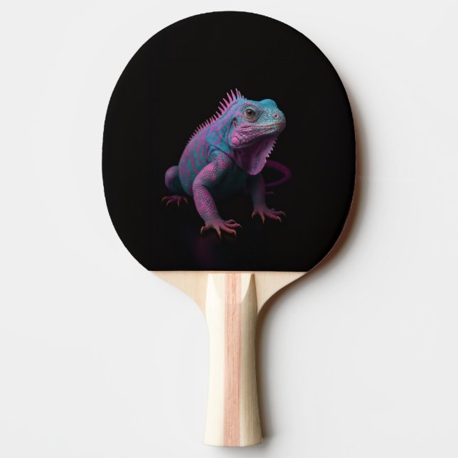 Raquete de ping pong Black 4 Luxe, Iguana Rosa (Verso)