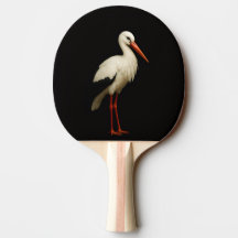 Black 4 Luxe ping pong paddle, Graceful Stork