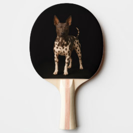 Raquete De Ping Pong Black 4 Luxe ping pong paddle, Hairless Terrier
