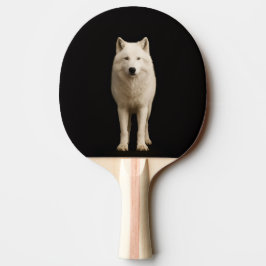 Raquete De Ping Pong Black 4 Luxe ping pong paddle, Ivory Arctic Wolf