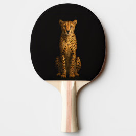 Raquete De Ping Pong Black 4 Luxe ping pong paddle, Sleek Cheetah