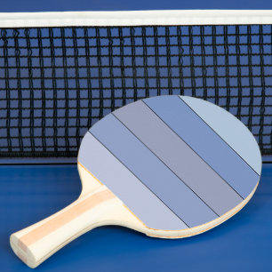 Raquete De Ping Pong Blades De Cor De Blues E Cinza Em Papel De Aquarel