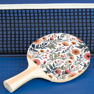 Raquete De Ping Pong Blogue Onde Você Está Plantado - Floral Inspiracio