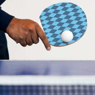 Raquete De Ping Pong Blue Bavaria Rhombus Flag Pattern