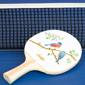 Raquete De Ping Pong Bluebirds White
