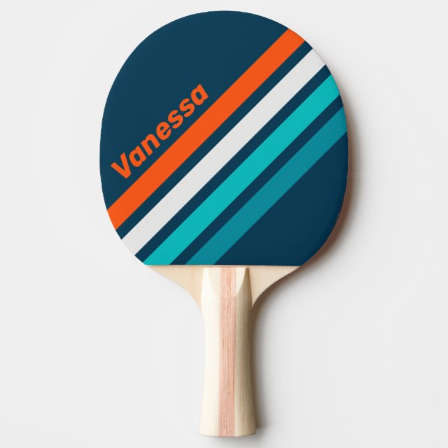 Raquete De Ping Pong Bluebottle Echo Angled Striping with Name (Frente)