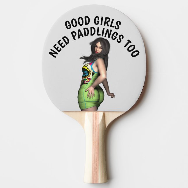 RAQUETE DE PING PONG BOAS GAROTAS PRECISAM DE PADDLINGS TAMBÉM PING PON (Frente)