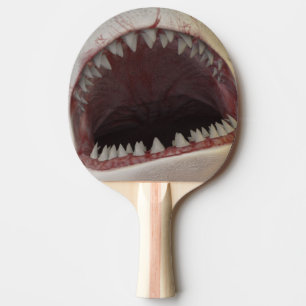 Raquete De Ping Pong Boca do tubarão branco