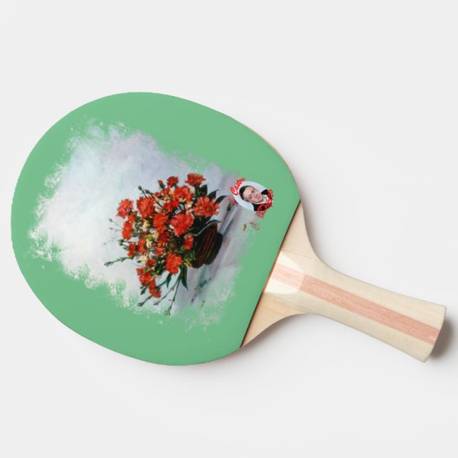 Raquete De Ping Pong Bodegón de Flores — Vida estática das flores (Lateral)
