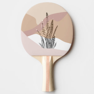 Raquete De Ping Pong Boho Abstrato Modern Succulent
