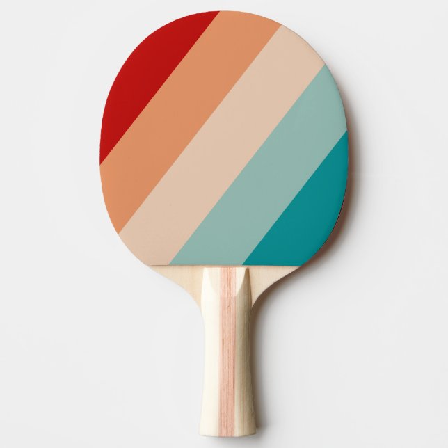 Raquete De Ping Pong Bold-Striped Seaglass Pálido (Frente)