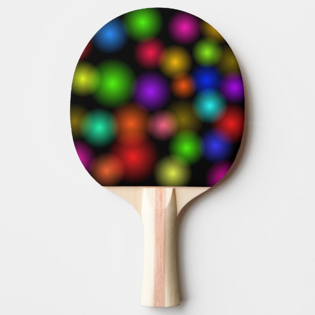 Raquete De Ping Pong Bolhas de cor (Frente)
