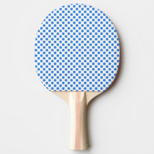 Raquete De Ping Pong Bolinhas azuis com fundo customizável