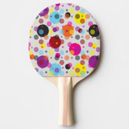Raquete De Ping Pong Bolinhas coloridas