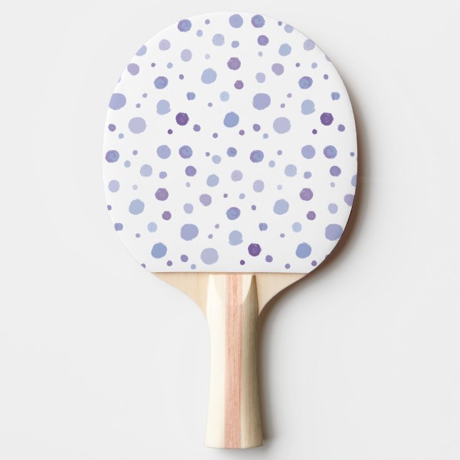 Raquete De Ping Pong bolinhas pintadas à mão (Frente)