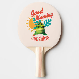 Raquete De Ping Pong Bom Dia Sol Chameleão Divertido