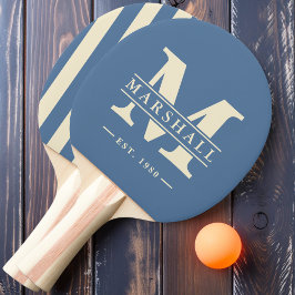 Raquete De Ping Pong Boné Polo com Listras e Sobreposição de Monograma